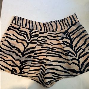 Rebecca Taylor tiger print shorts